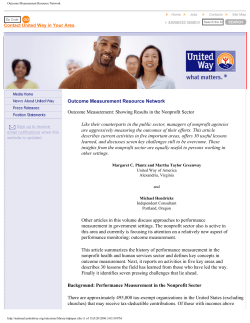 Outcome Measurement Resource Network