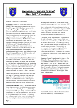 May 2017 - Donaghey Primary School