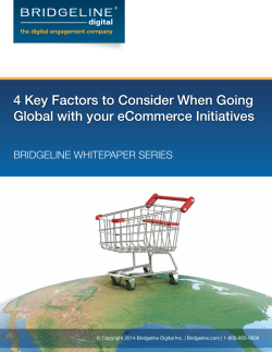 4 Key Factors to Consider When Going Global