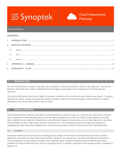 Cloud Assessment Planning