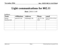 LiFi * light communications for 802.11