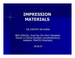 IMPRESSION MATERIALS