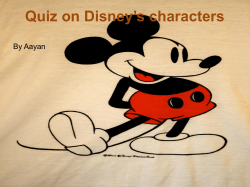 Quiz on Disney`s characters