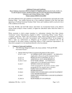 Additional Purchase Order Terms And Conditions (Fixed Price)