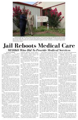 Jail Reboots Medical Care