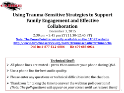 A Trauma Informed Family Movement
