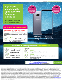 A galaxy of wonders with up to $200 OFF Samsung Galaxy S8