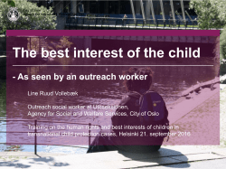 Line R Vollebaek`s Presentation