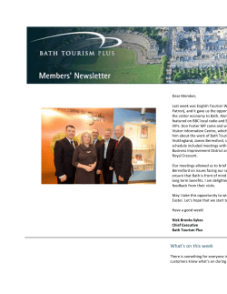 Dear Member, Last week was English Tourism Week, (HRH The