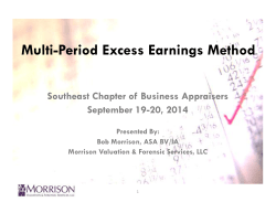 Multi-Period Excess Earnings Method