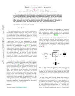 arXiv:quant-ph/0609043v2 1 Jan 2007