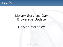 Storage Survey - LIR HEAnet User Group for Libraries