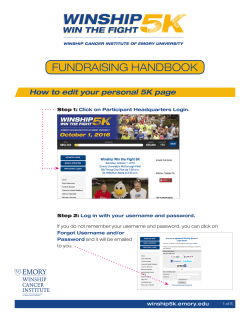 fundraising handbook - Emory Office of Annual Giving