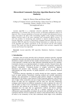 Hierarchical Community Detection Algorithm Based on Node Similarity