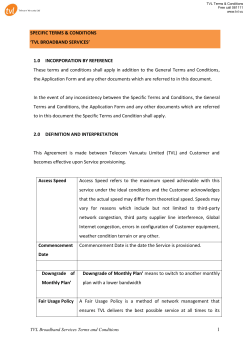 My Favourites Terms and Conditions