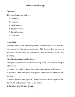 Antiprotozoal Drugs