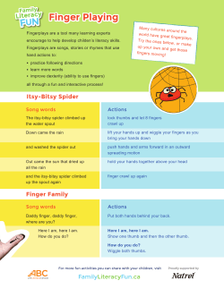 Finger Playing - ABC Life Literacy Canada