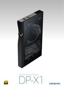 DP-X1 Brochure A4.indd