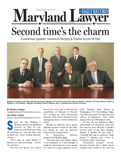 Maryland Lawyers on the Move