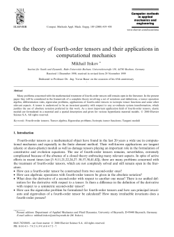 On the theory of fourth-order tensors and their
