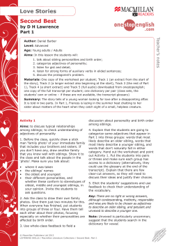 Second Best Love Stories