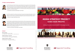 asian strategy project - ESSEC Business School