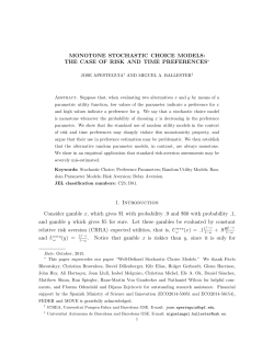 MONOTONE STOCHASTIC CHOICE MODELS