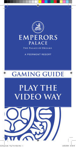 Gaming Guide - Play The Video Way.indd