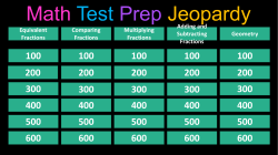 Equivalent Fractions Comparing Fractions Multiplying Fractions