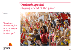 Outlook special Staying ahead of the game