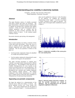 Understanding Price Volatility in Electricity Markets