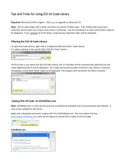 Tips and Tricks for Using ICD-10 Code Library