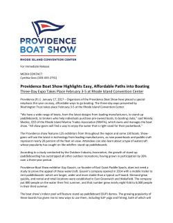 Providence Boat Show Highlights Easy, Affordable Paths into Boating