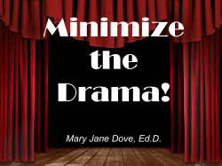 Minimize the Drama (PowerPoint)
