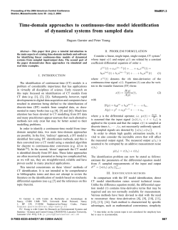 Time-Domain Approaches to Continuous