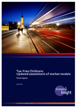 Tax-Free Childcare: updated assessment of market models