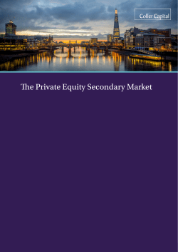 The Private Equity Secondary Market