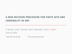 A new decision procedure for finite sets and cardinality in SMT