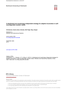 A distributed and morphology-independent strategy for