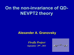 On the non-invariance of QD-NEVPT2 theory