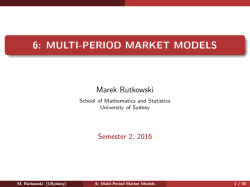 6: MULTI-PERIOD MARKET MODELS [.03in]