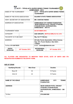 tournament fact - sheet - India Tennis Association
