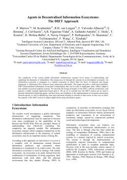 Agents in Decentralised Information Ecosystems: The DIET Approach
