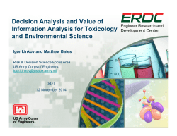 Introduction to Decision Analysis and Value of Information Analysis