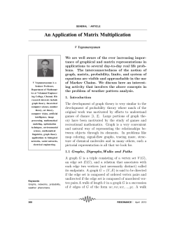 An Application of Matrix Multiplication