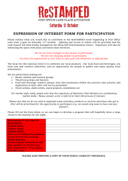 expression of interest form for participation