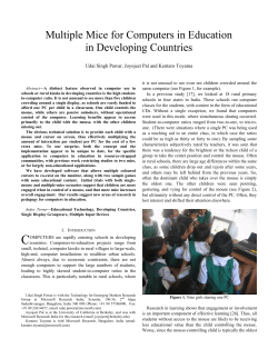 Multiple Mice for Computers in Education in Developing Countries