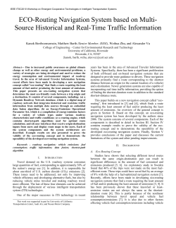ECO-Routing Navigation System based on Multi