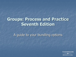 Groups: Process and Practice Seventh Edition
