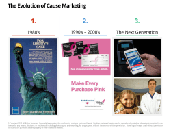 The Evolution of Cause Marketing